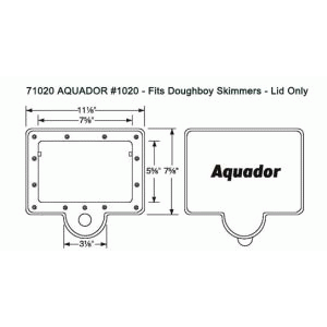 Aquador 71020 Replacement Lid White - VINYL REPAIR KITS